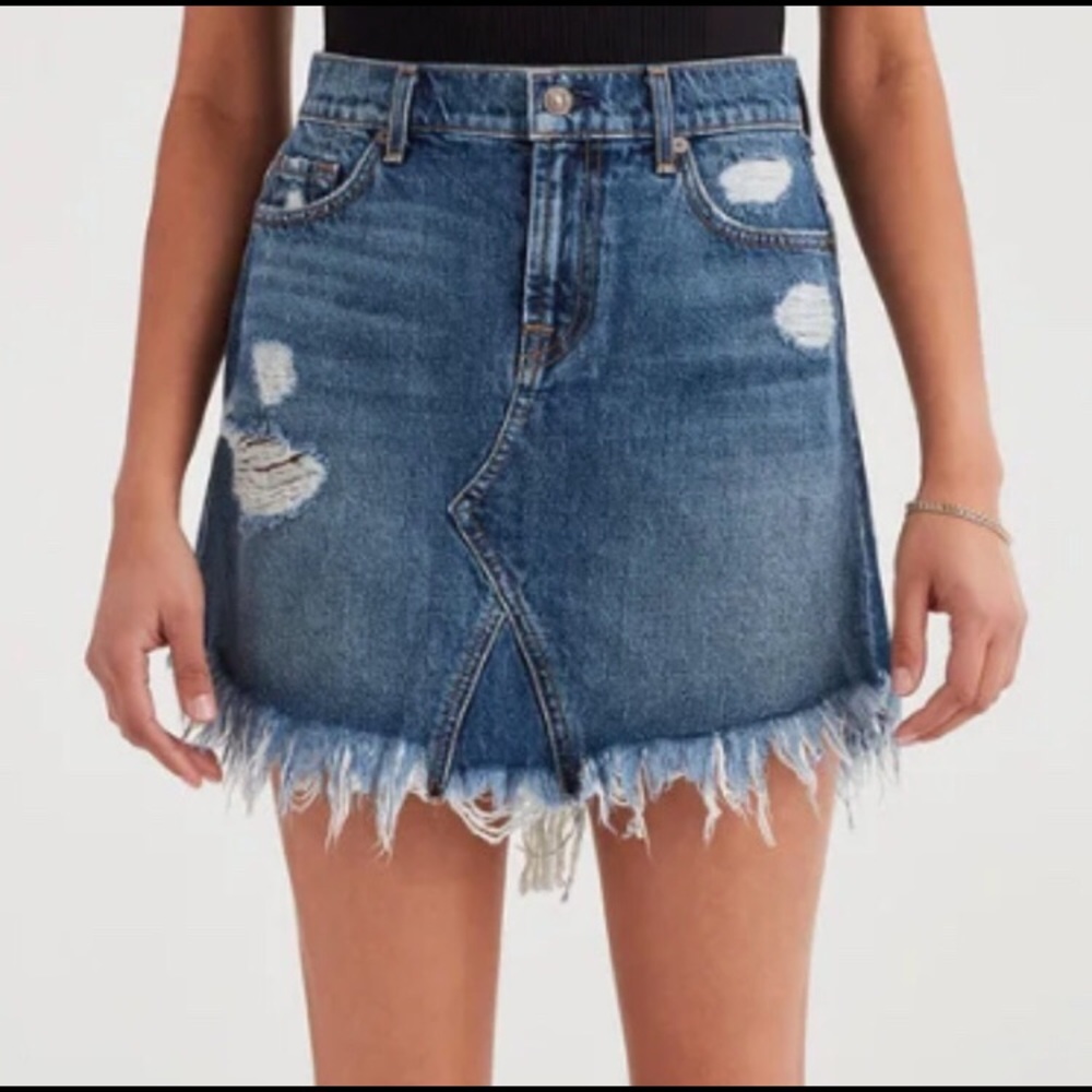 NWT 7 For All Mankind Jean Skirt